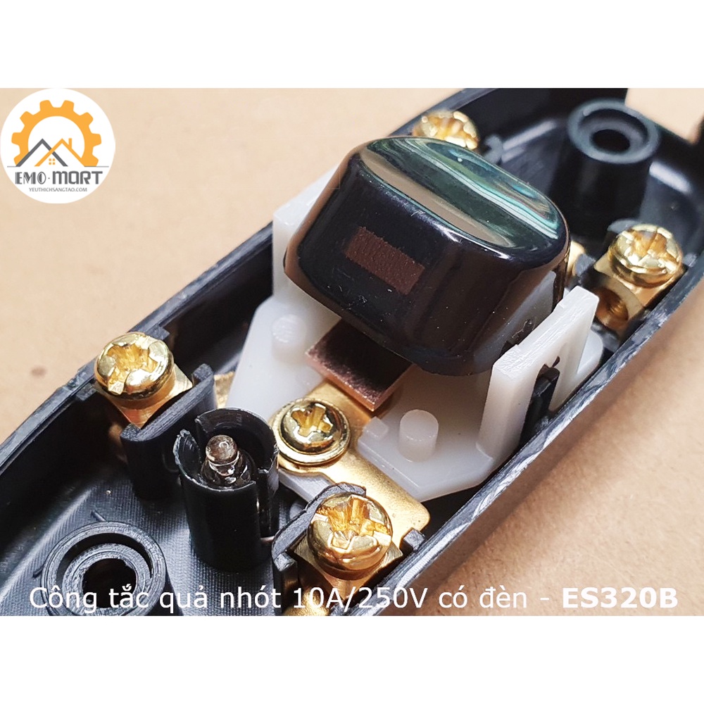 ⚡FREE SHIP⚡CÔNG TẮC QUẢ NHÓT SIÊU BỀN⚡ CÓ ĐÈN BÁO 10A-250V, Hàng nhập khẩu, miễn phí đổi trả
