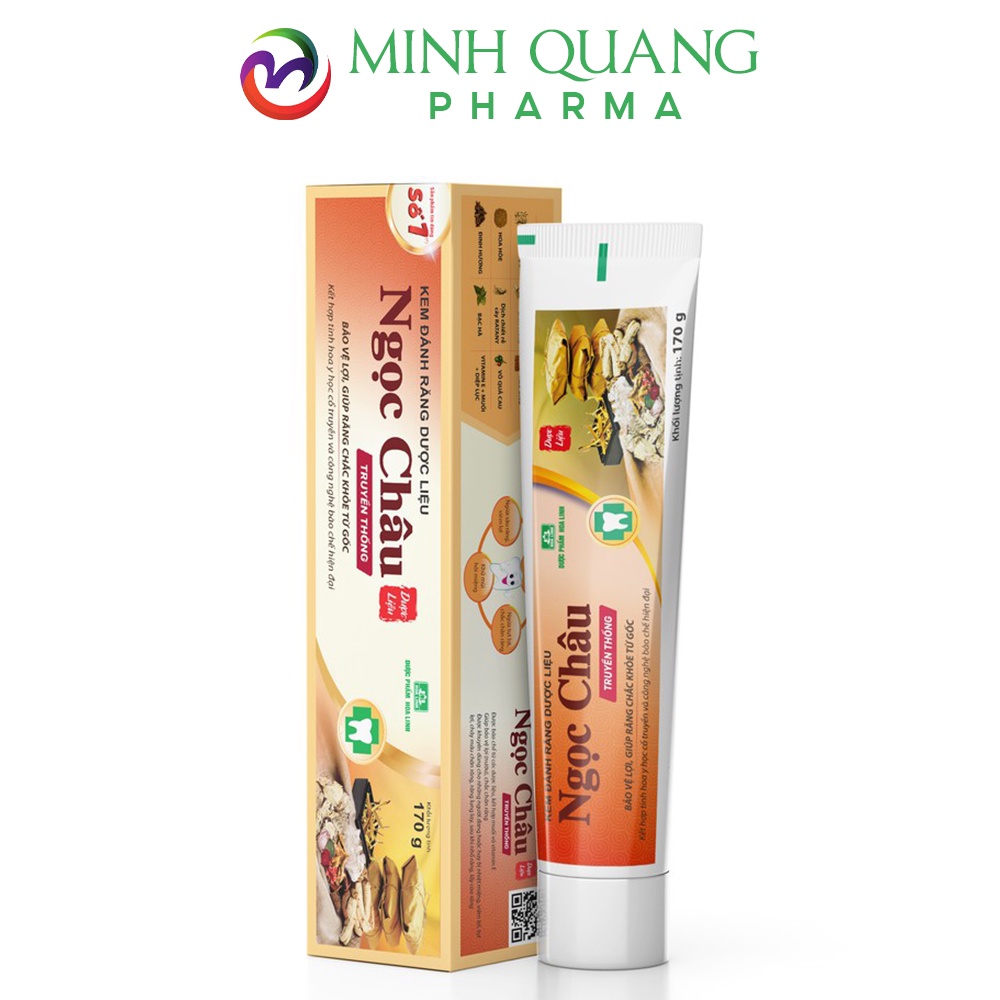 Kem đánh răng dược liệu NGỌC CHÂU ngừa sâu răng, giúp răng trắng sáng 125g