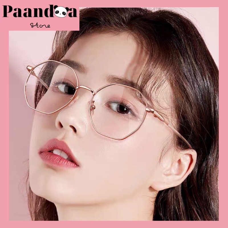 [Hàng cao cấp] Mắt Kính Đa Giác - Gọng Kim Loại - Chống tia bức xạ bảo vệ mắt mã MKCC03 | BigBuy360 - bigbuy360.vn