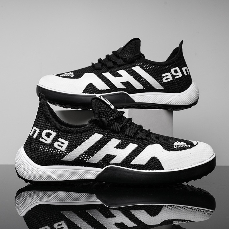 (2 Màu) Giày nam sneaker thể thao AGN đen và xanh Hottrend 2022