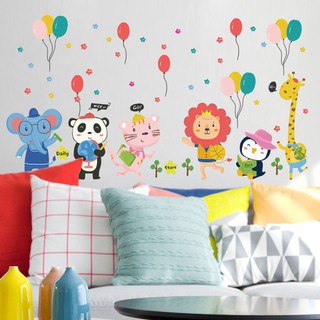 Decal dán tường vườn thú