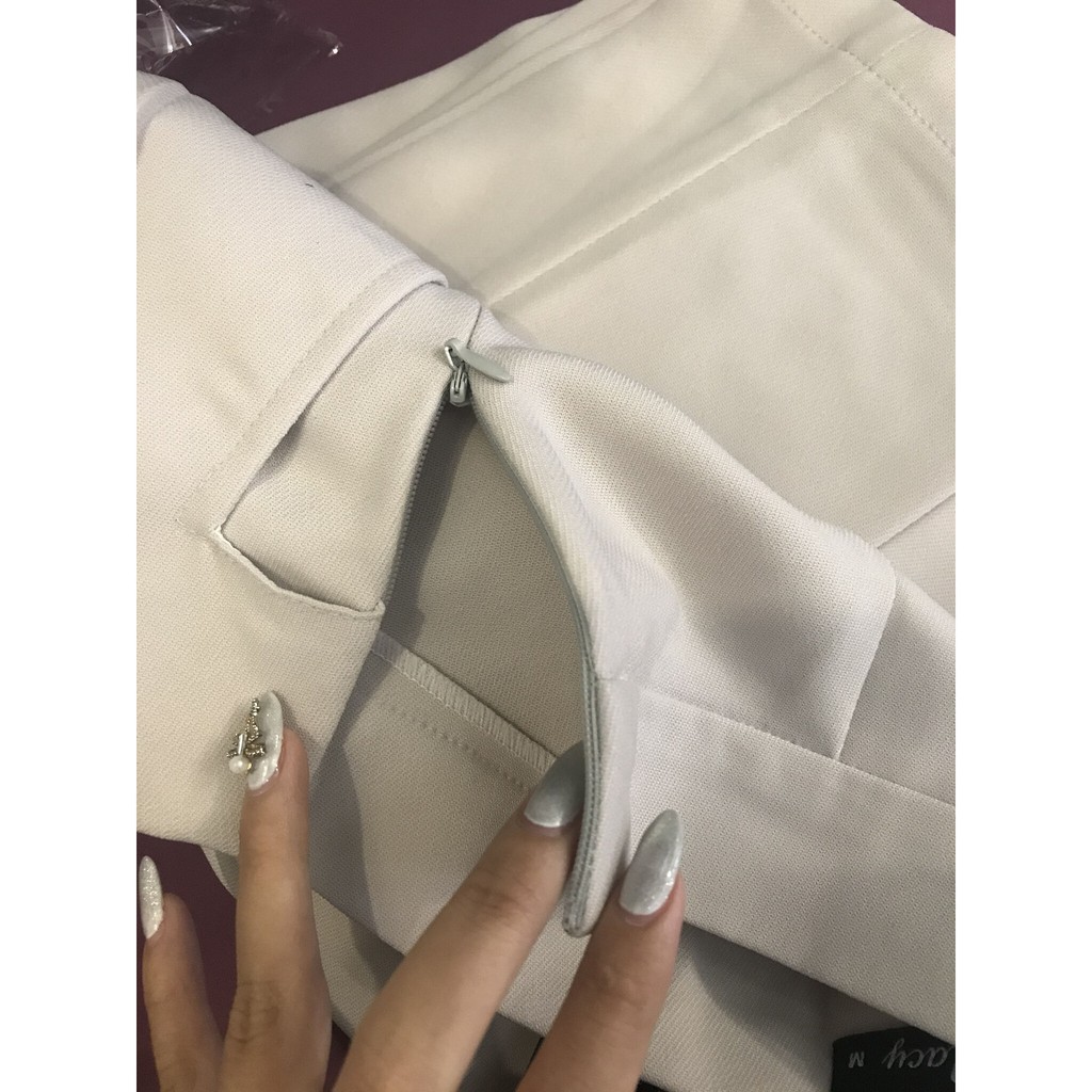 Quần baggy nữ. Quần tây công sở dáng baggy chất vải tuyết mưa mềm mại co giãn nhẹ có khóa bên hông | BigBuy360 - bigbuy360.vn