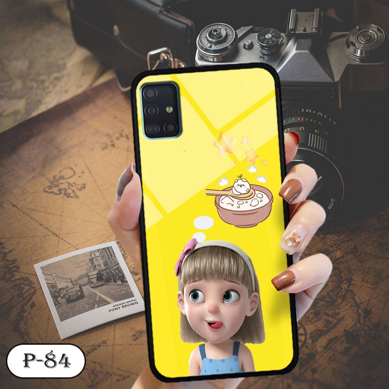 [Mã ELORDER5 giảm 10K đơn 20K] Ốp kính in hình cute SAMSUNG A51