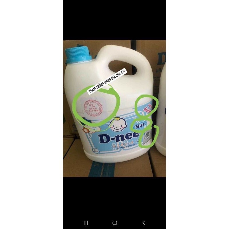 Nước Giặt Dnee 3800ml an toàn cho bé