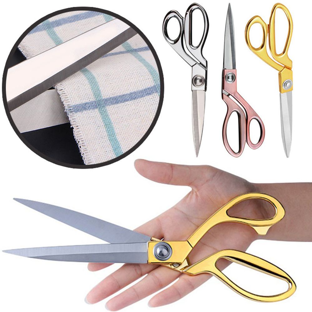 HUMBERTO Vintage Tailor Scissor Textile Textile Cutter Shears Sewing Stainless Steel Craft Paper Handicraft Fabric Dressmaking Tools/Multicolor