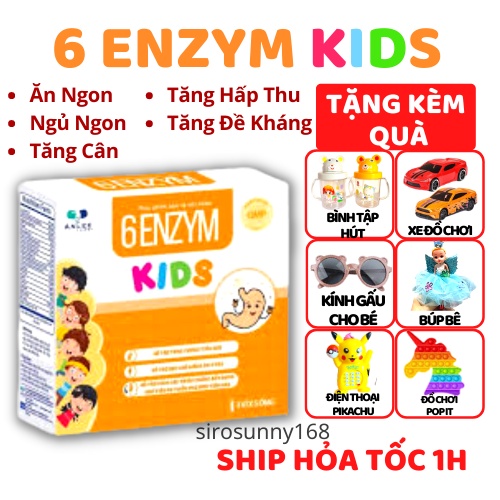 6 ENZYM KIDS -  Giúp Bé Hết Biếng Ăn,Tăng Cân,Tăng Đề Kháng,Hết Táo Bón