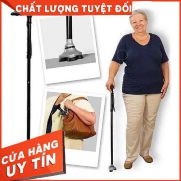 Gậy gấp gọn Trusty Cane chống trượt có đèn pin