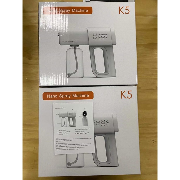 Súng Khử Khuẩn Phun Xịt Khử Sát Trùng Nano K5 Hàng Chuẩn In Laser UV