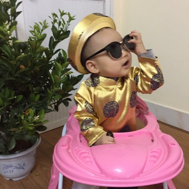 Áo dài gấm thái tuấn truyền thống bé trai và bé gái - ĐỦ MẪU ĐỦ SIZE