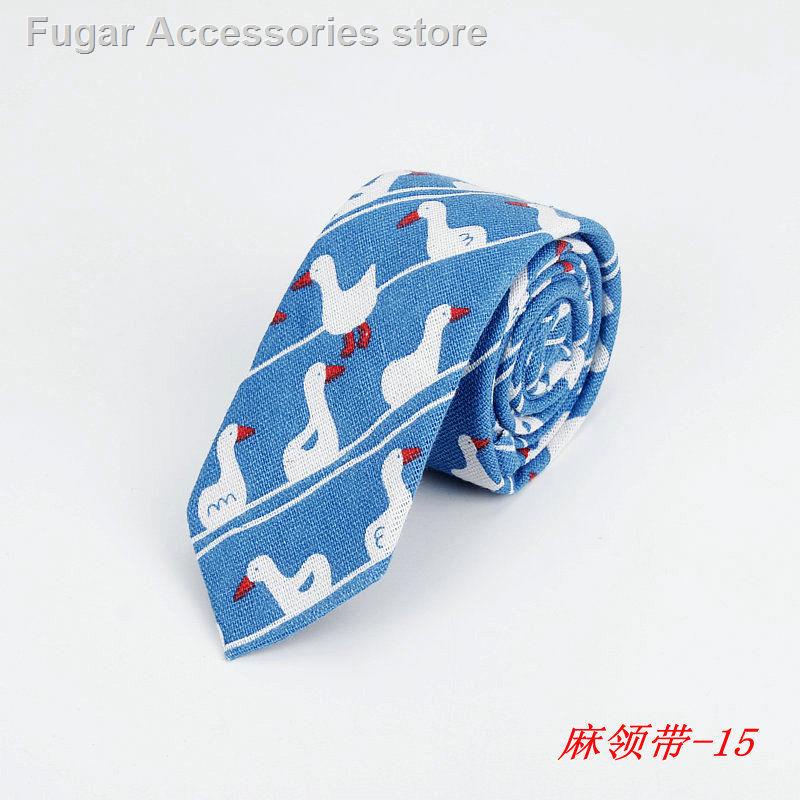 Cà vạt họa tiết hoạt hình phong cách Hàn Quốc thời trang mùa đông cho nam nữ