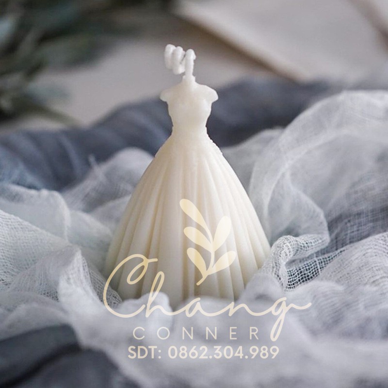 Khuôn silicone 3D tự làm thủ công nến thơm thạch cao khuôn kẹo bánh hình Cô dâu Chú rể wedding