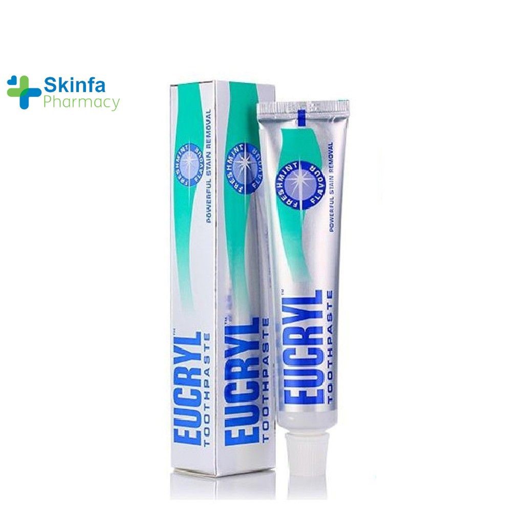 Kem Đánh Răng Tẩy Trắng Eucryl Toothpaste 62g - Skinfa.