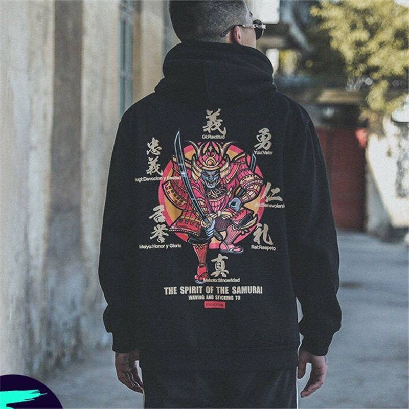 Áo Hoodie In Hình Samurai Sau Lưng Cá Tính Cho Nam Nữ Size M-8Xl