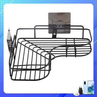 KỆ GÓC INOX DÁN TƯỜNG ĐEN VIỀN UỐN LƯỢN TIẾT KIỆM KHÔNG GIAN
