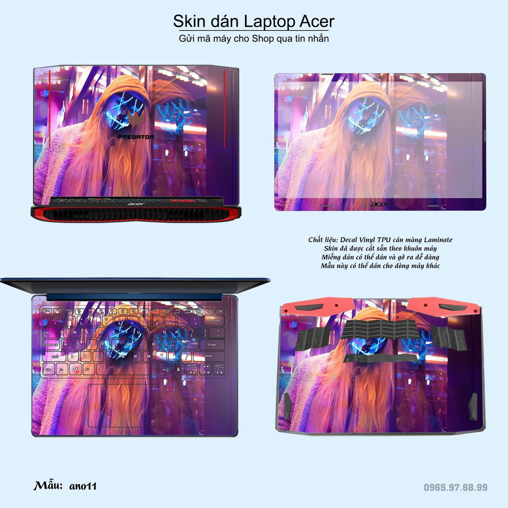 Skin dán Laptop Acer in hình Anonymous _nhiều mẫu 2 (inbox mã máy cho Shop)