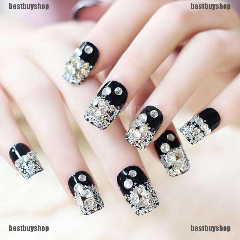 ♪Bbs♪ Set 2000 Hạt Nhựa Acrylic 3D Đính Móng Nghệ Thuật DIY
