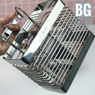 Ống đựng đũa thìa và phụ kiện nhà bếp 2 ngăn inox 304 cao cấp chống gỉ sét