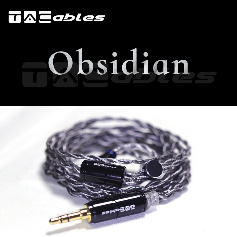 TACables Obsidian Earbuds upgrade Cable Litz Silver Plated 5N OCC wire 532cores for 0.78 MMCX QDC IE80 IM Headphone Earphones