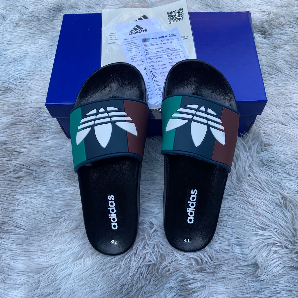 Dép ADIDAS 3 lá đế có chữ nam nữ