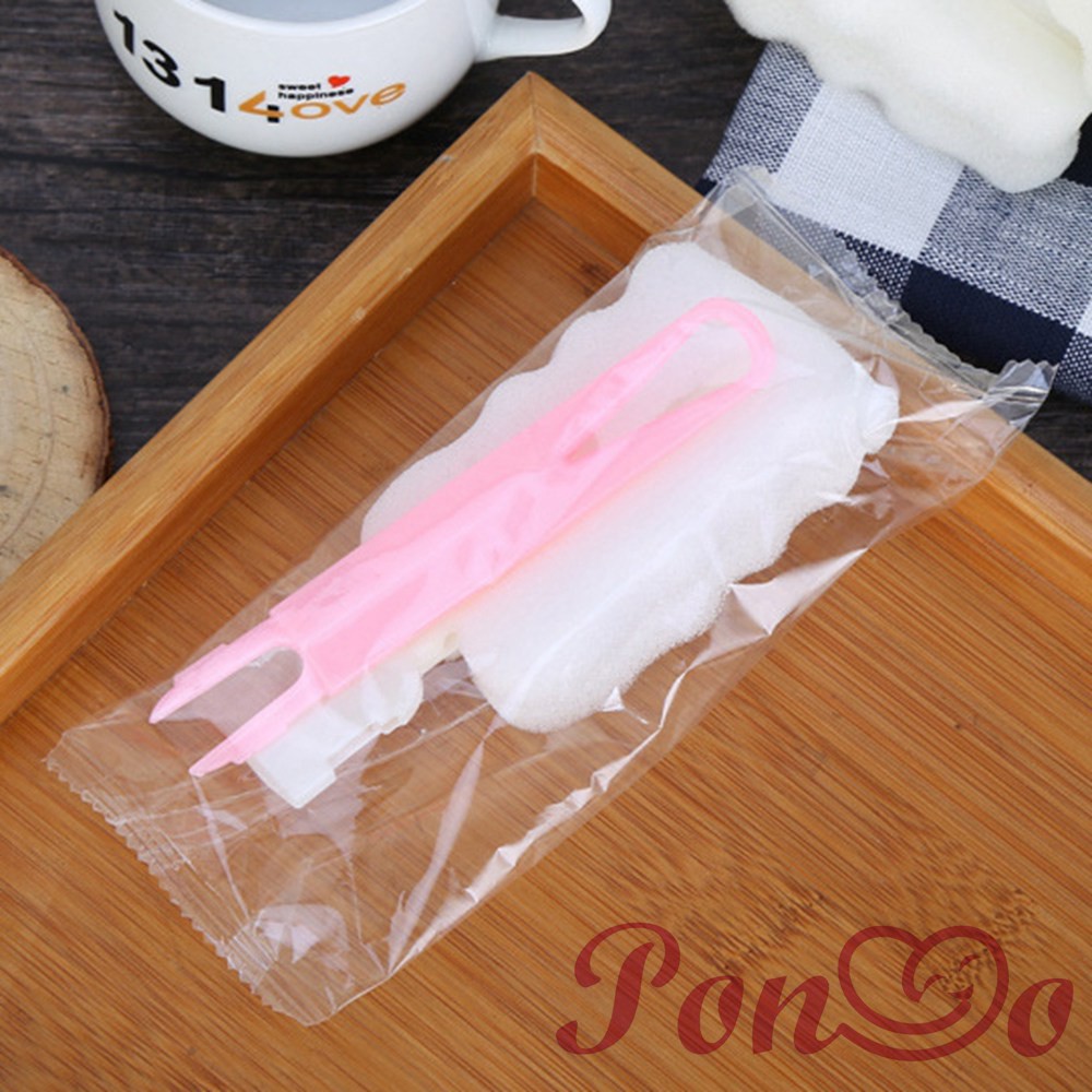 Cọ xốp vệ sinh bình sữa em bé cán dài có thể tháo rời tiện dụng đa năng