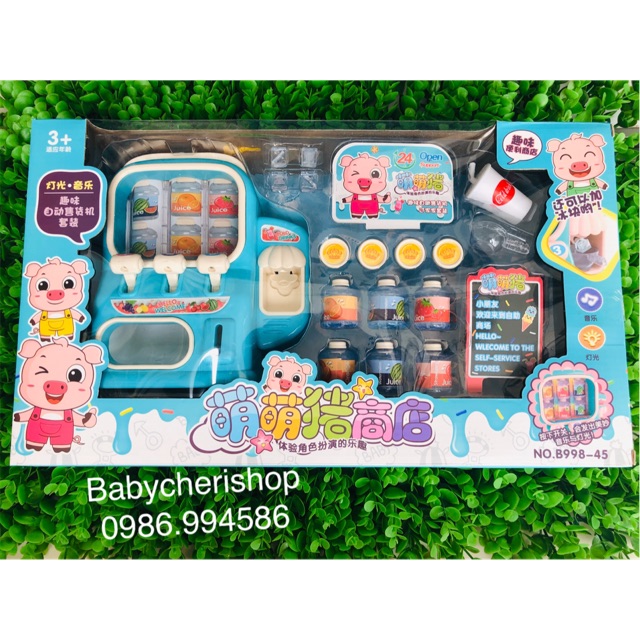 ĐỒ CHƠI QUẦY BÁN NƯỚC MINI  ( PIN )