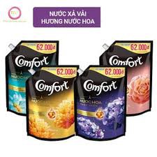 Nước Xả Vải Comfort Nước Hoa Hương Hoa Hồng Túi 1,8L