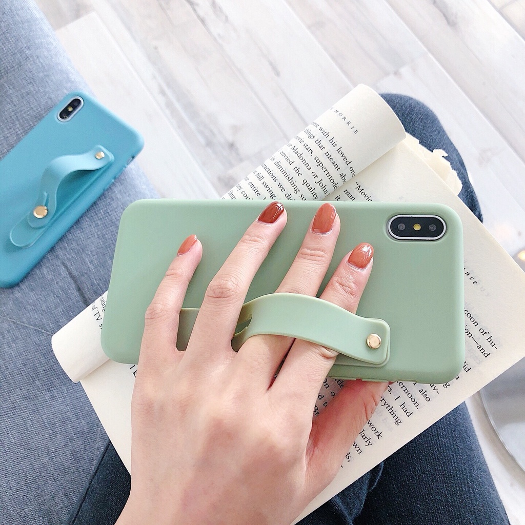 Dây Xỏ Tay Bằng Silicon Màu Kẹo Dễ Thương Cho Điện Thoại for  iPhone &amp; Android