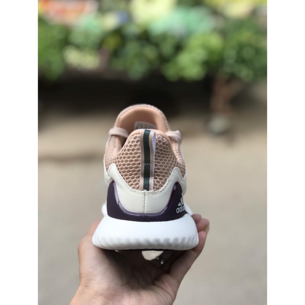 📢 Giày Thể Thao, Giày Sneaker Alpha Bounce Trắng Sữa Viền Nâu | BigBuy360 - bigbuy360.vn
