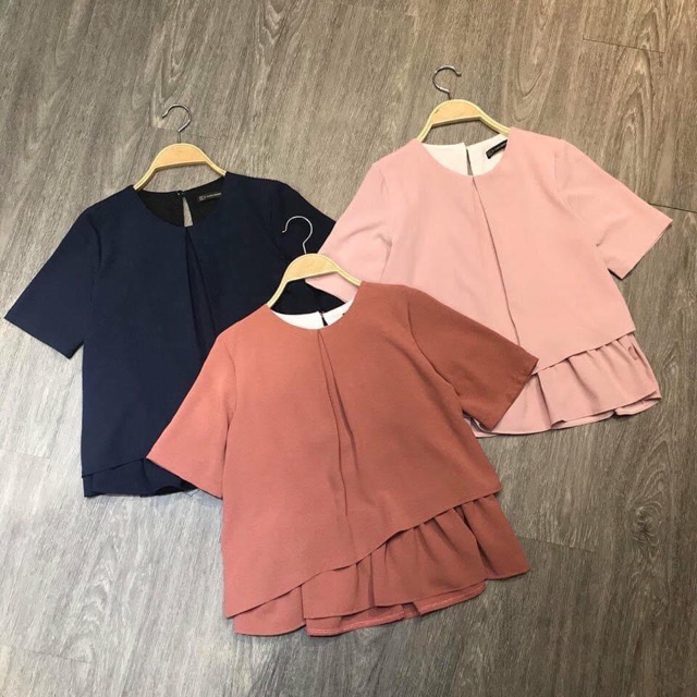 áo peplum ba màu