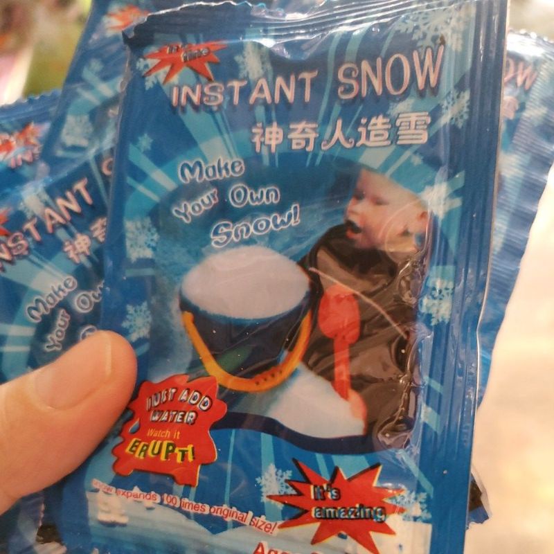 1 gói tuyết xanh bông bạc để làm slime