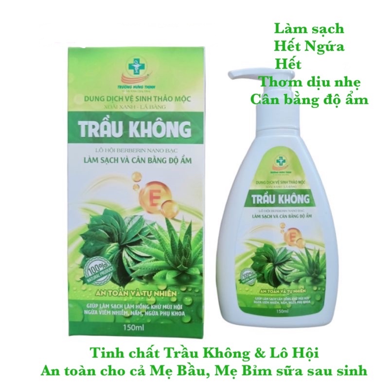 Dung dịch vệ sinh thảo mộc chiết xuất lá trầu không, xoài xanh, lá bàng (Cam kết chuẩn công ty)