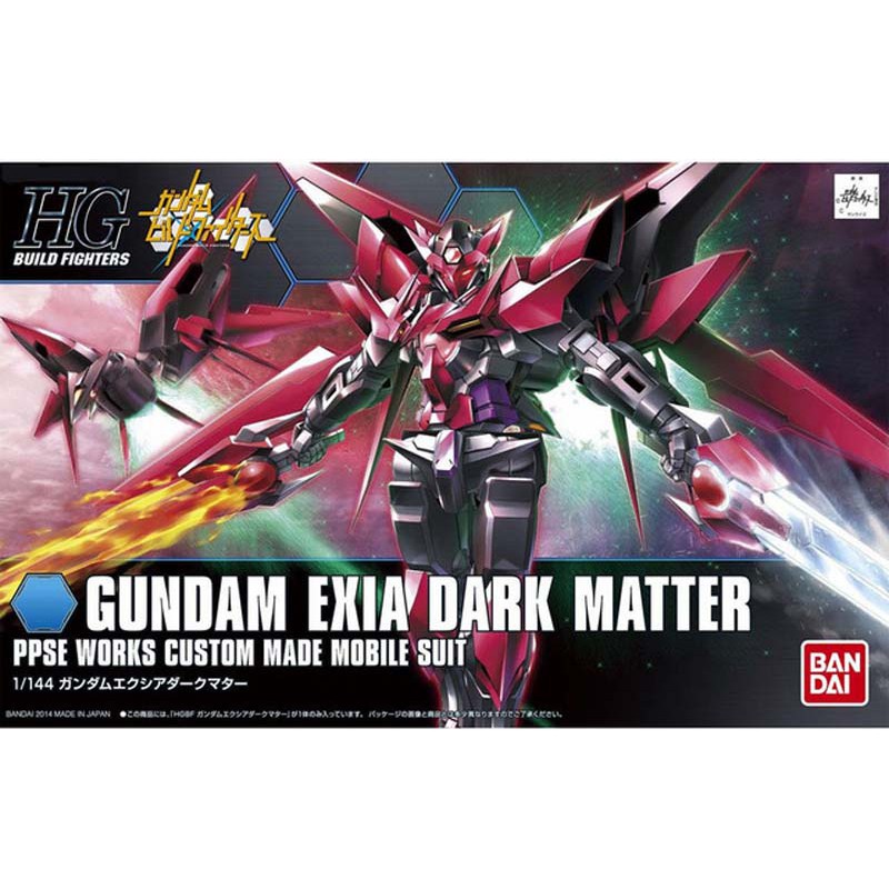 MÔ HÌNH GUNDAM HG 1/144 GUNDAM EXIA DARK MATTER GUNDAM BUILD FIGHTER HGBF BANDAI