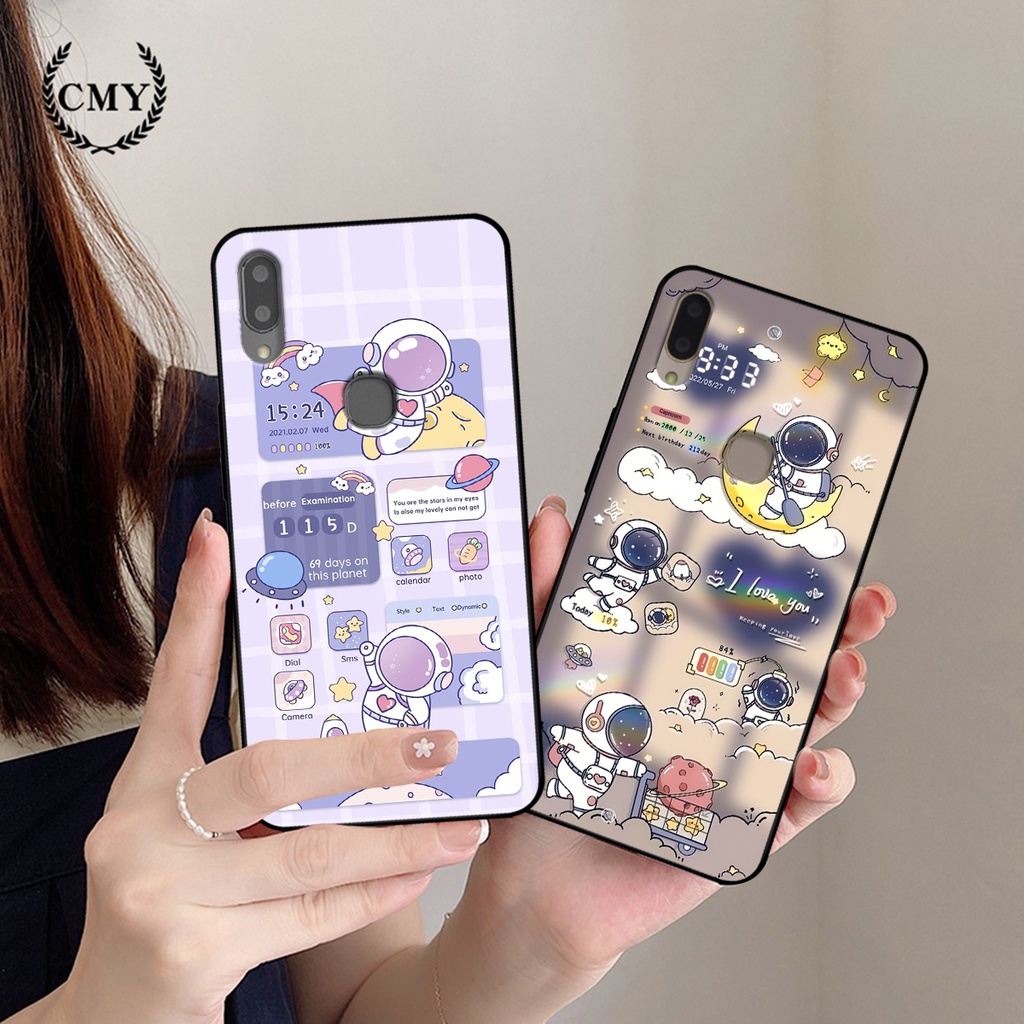 Ốp lưng Vivo V9 / V9 Youth hình gấu, vũ trụ ngân hà chibi. ốp chống sốc bền đẹp