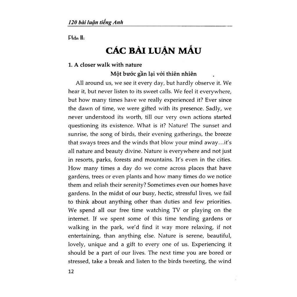 Sách 120 Bài Luận Tiếng Anh