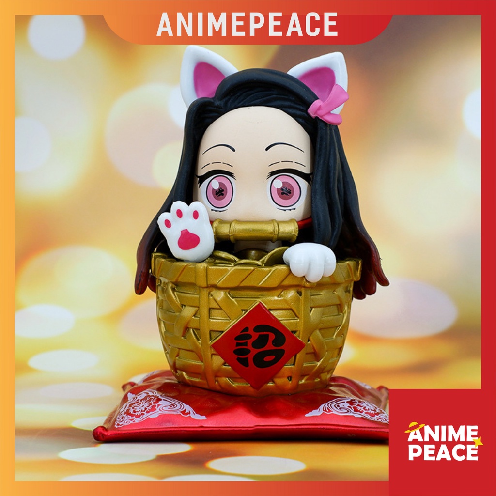 Mô Hình Nezuko Mèo Kimetsu No Yaiba Thanh Gươm Diệt Quỷ Figure Anime Manga Demon Slayer MH65