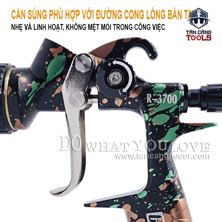 Súng Phun Sơn Seba Clench R - 3700 1.3 mm RP 600 cc ( Phiên Bản 2022 )