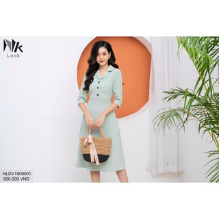 ĐẦM DÁNG XOÈ CỔ VEST