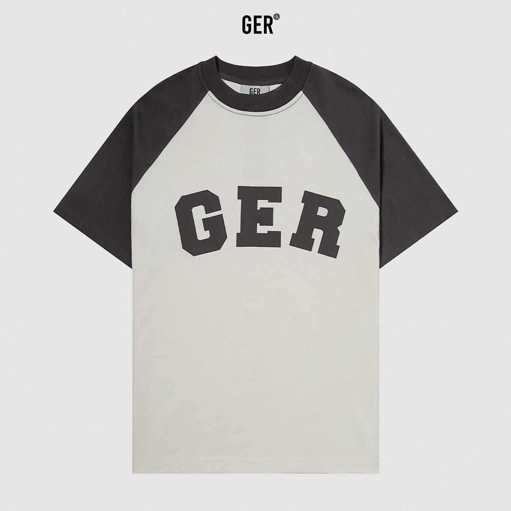 Áo thun GER raplan phối tay