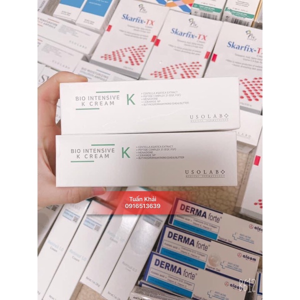 Kem Dưỡng Vitamin K Dịu Da Tức Thì USOLAB Bio Intensive K Cream 50ml - Hàn Quốc
