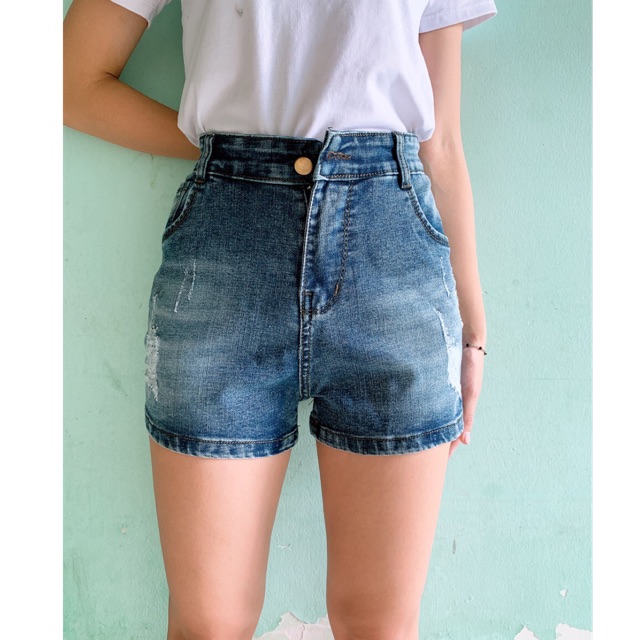 [60kg~95kg] QUẦN SHORT JEAN BIG SIZE LƯNG CAO, CO DÃN MẠNH 2670