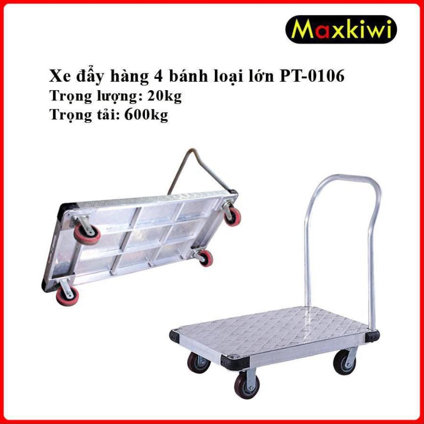 [FreeShip - Hàng Cao Cấp] Bánh Xe Đẩy Công Nghiệp, Xe Đẩy Hàng công nghiệp 4 Bánh 500kg Maxkiwi