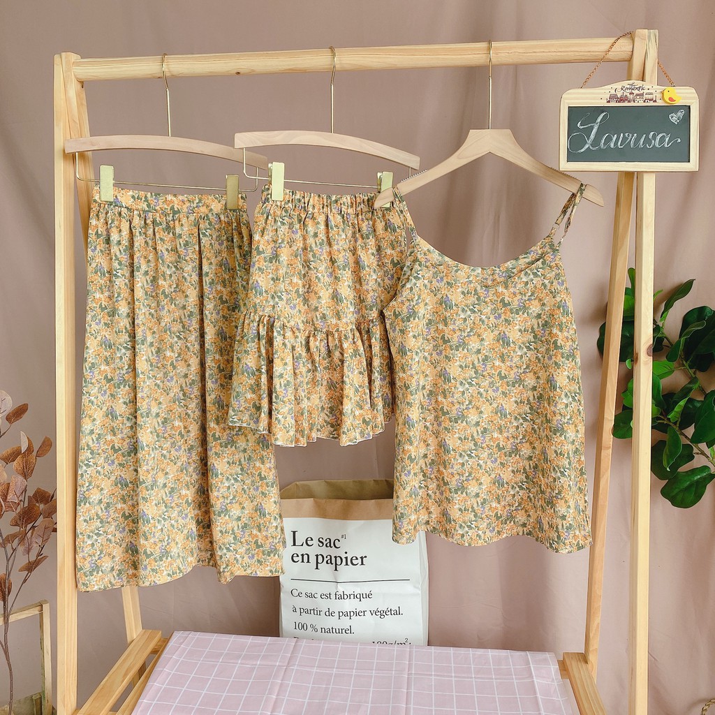 Chân Váy Hoa Nhí Chun Sau Nhiều Màu 🐷FREESHIP🐷 Chân Váy Dài Vintage LAVUSA Chất Voan Nhật Cực Mát | BigBuy360 - bigbuy360.vn