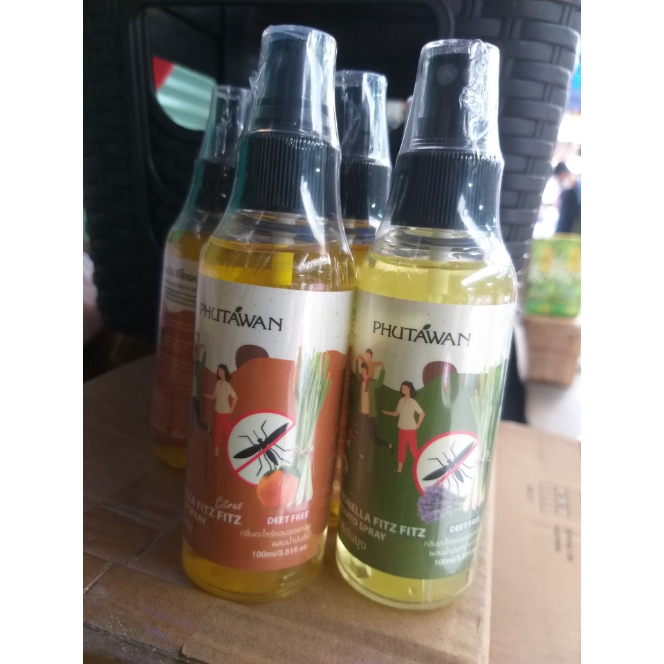 Xịt chống muỗi PHUTAWAN Thái Lan 100ml an toàn hiệu quả