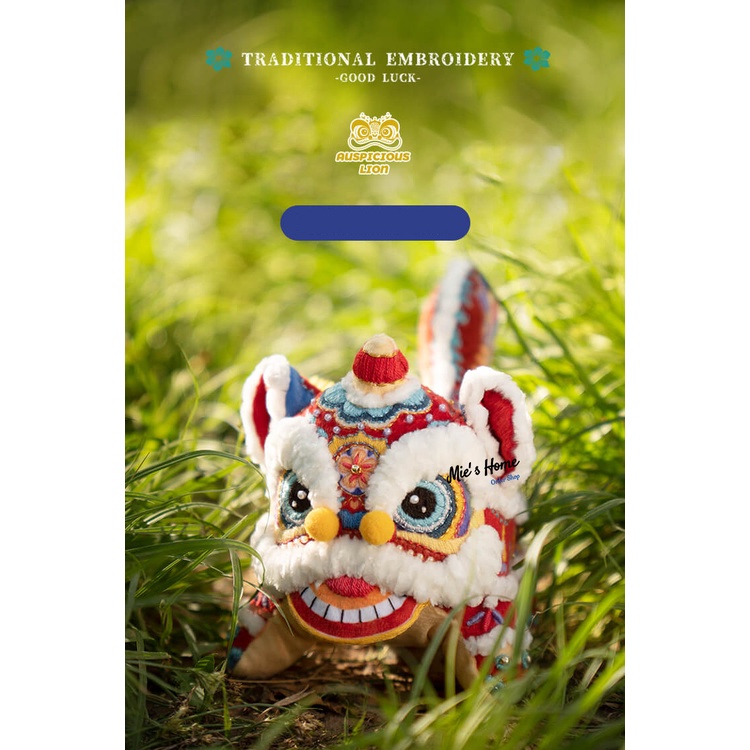 Bộ Kit Gói Dụng cụ tự thêu Lân Sư Tử May Mắn DIY nguyên liệu bạn thêu thủ công túi thơm Trung Thu Đoàn Viên Mie Handmade