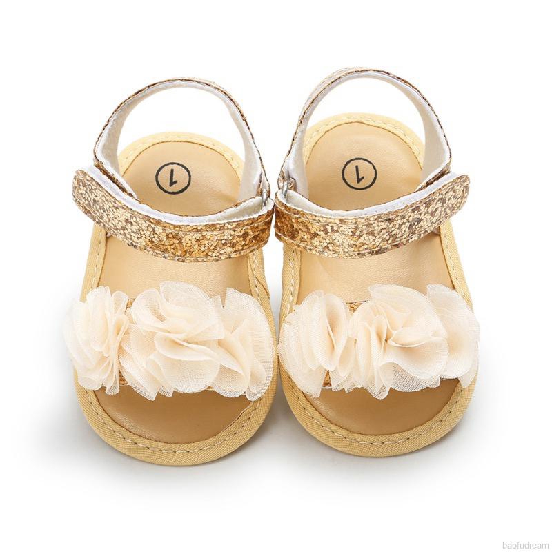 Giày sandal mềm mại chống trượt cho bé gái (0-18 tháng)