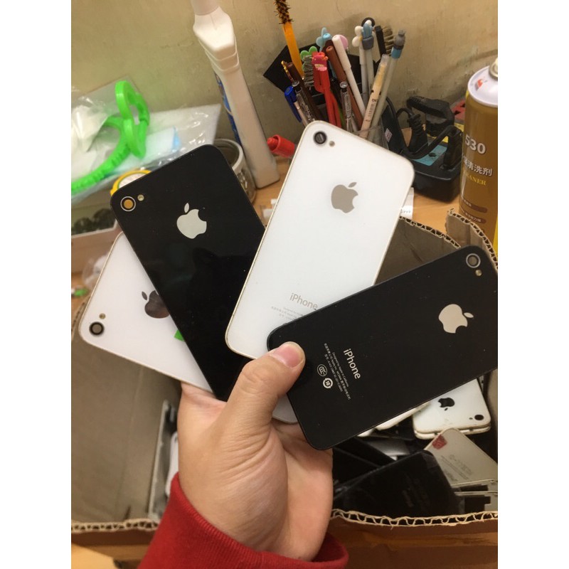 [Đồng giá 25k] Nắp lưng Iphone 4G-4S_đen-trắng_bóc máy_linh kiện điện thoại | BigBuy360 - bigbuy360.vn