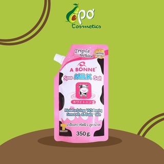 Muối tắm tẩy tế bào chết chiết suất sữa bò Abonne Spa Milk Salt giúp làn da mềm mịn, trắng sáng da