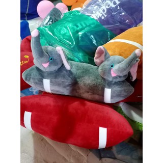 TPHCM - GỐI ĐI XE MÁY 2 ĐẦU HÌNH VOI XÁM CHO BÉ