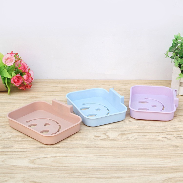 [FREESHIP 50k] Khay để xà phòng mặt cười có kèm móc dính giá sỉ 2454 SIÊU THỊ 24/7