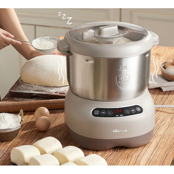 Máy Nhào Bột Ủ bột Trộn bột BEAR 3,5L-5L-7L   bản 2018 và 2019. Nhào bột bánh mỳ, bánh bao